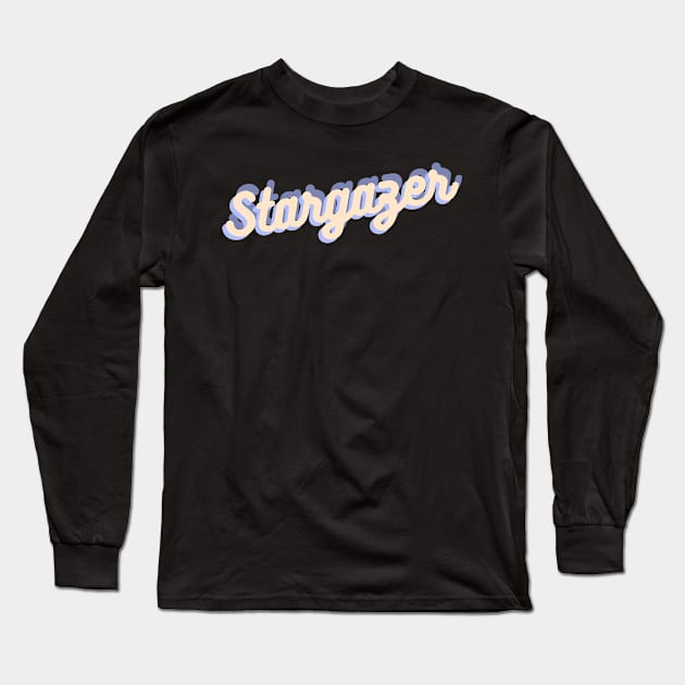 Stargazer retro Design Long Sleeve T-Shirt by 46 DifferentDesign